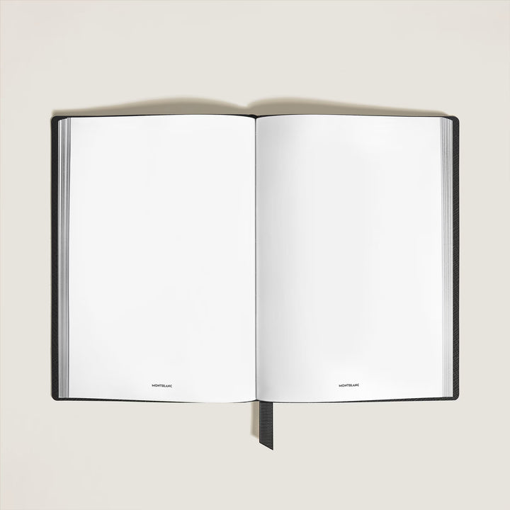 Notebook Medium, Saffiano Leather, Black - Blank Pages