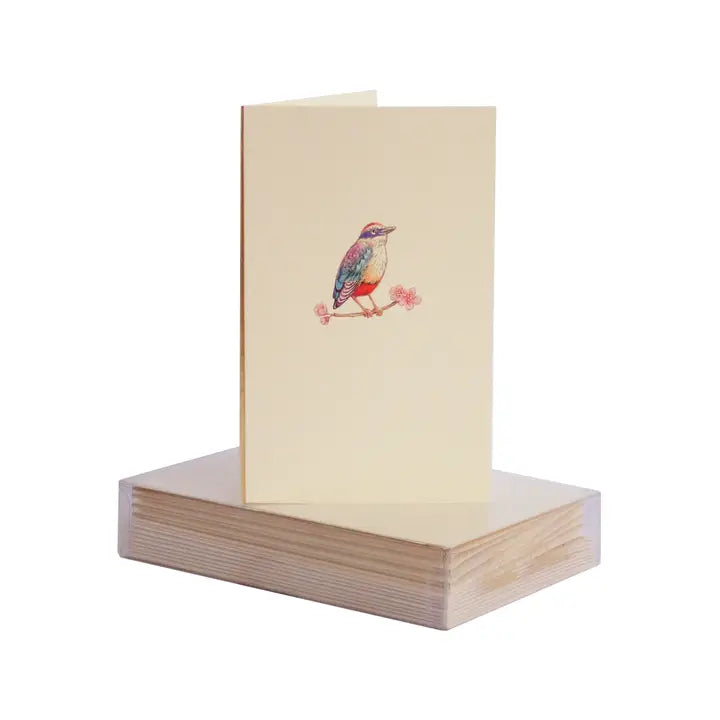 Bird On Cherry Blossom Mini Note Cards & Envelopes (8 ct.)