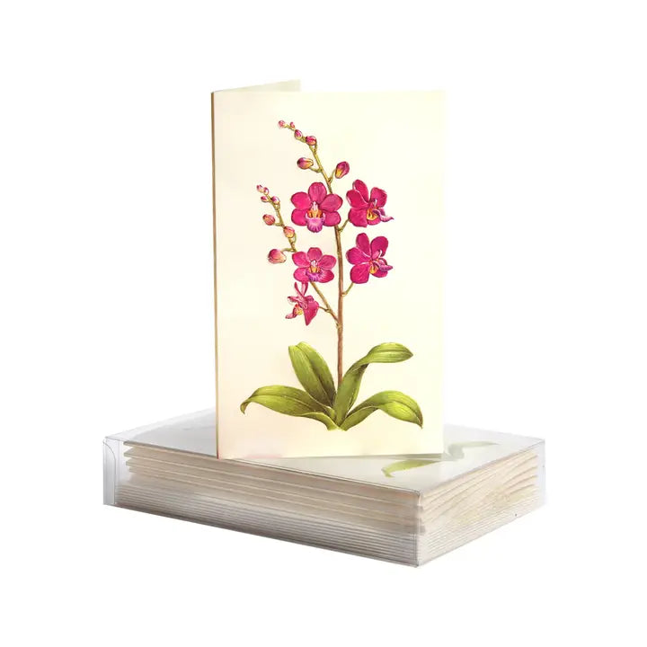 Orchid Mini Note Cards & Envelopes (8 ct.)