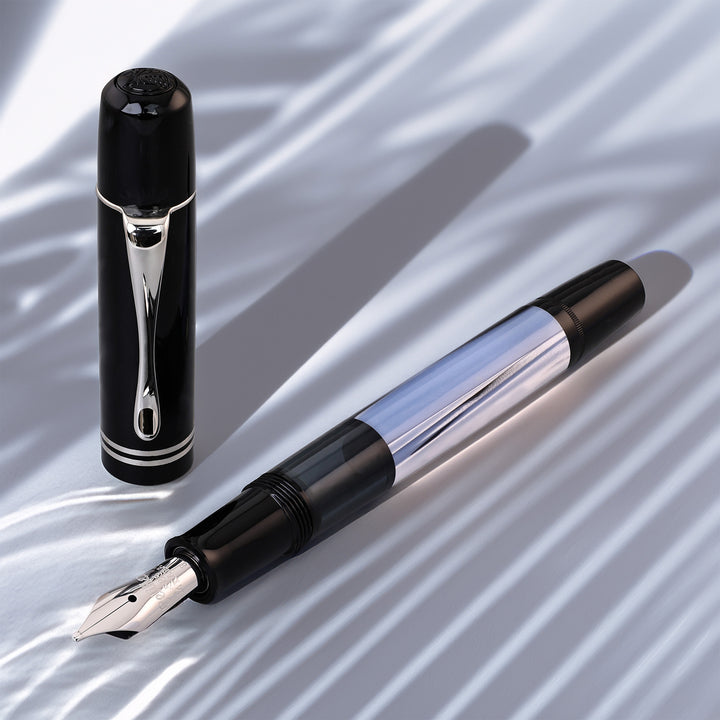 Pelikan M101 Blue Grey Marble Fountain Pen