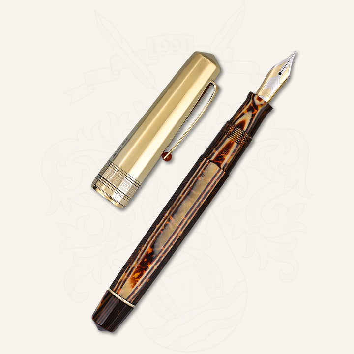 OMAS Paragon Arco Brown with Vermeil Cap Fountain Pen