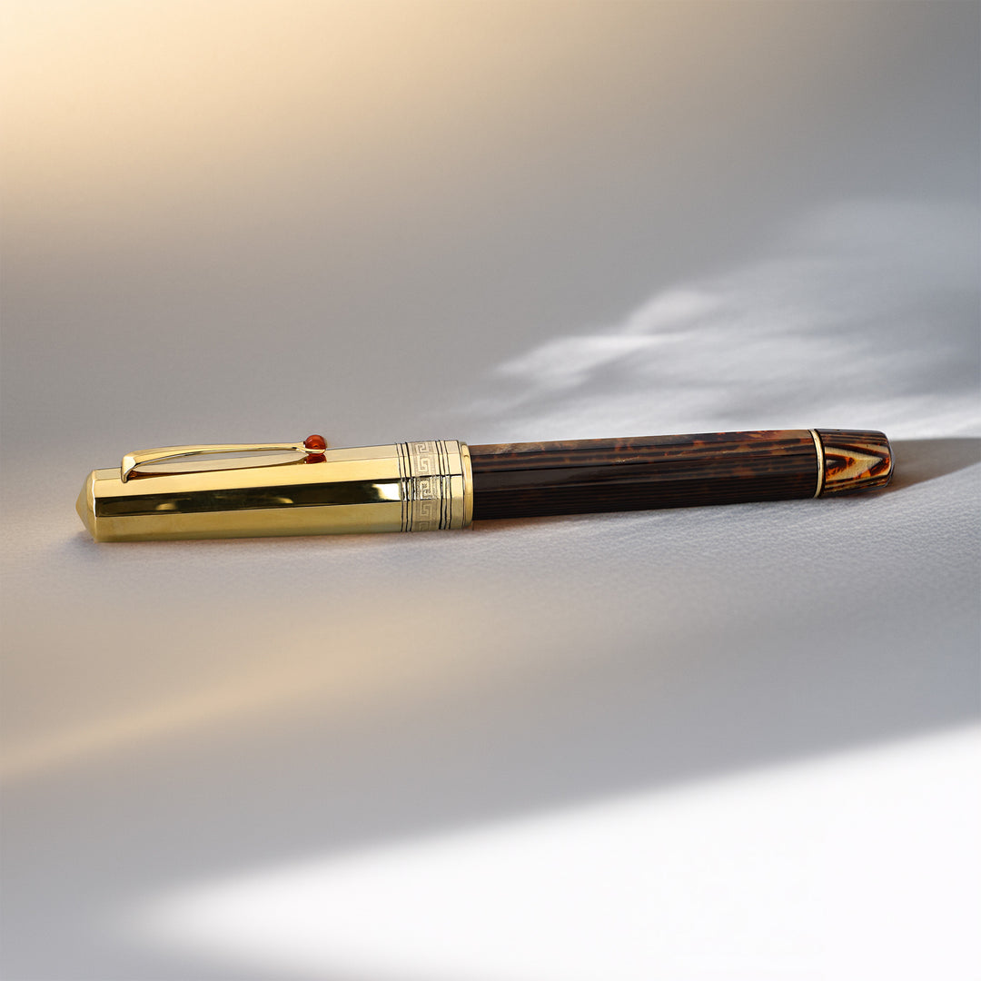OMAS Paragon Arco Brown with Vermeil Cap Fountain Pen