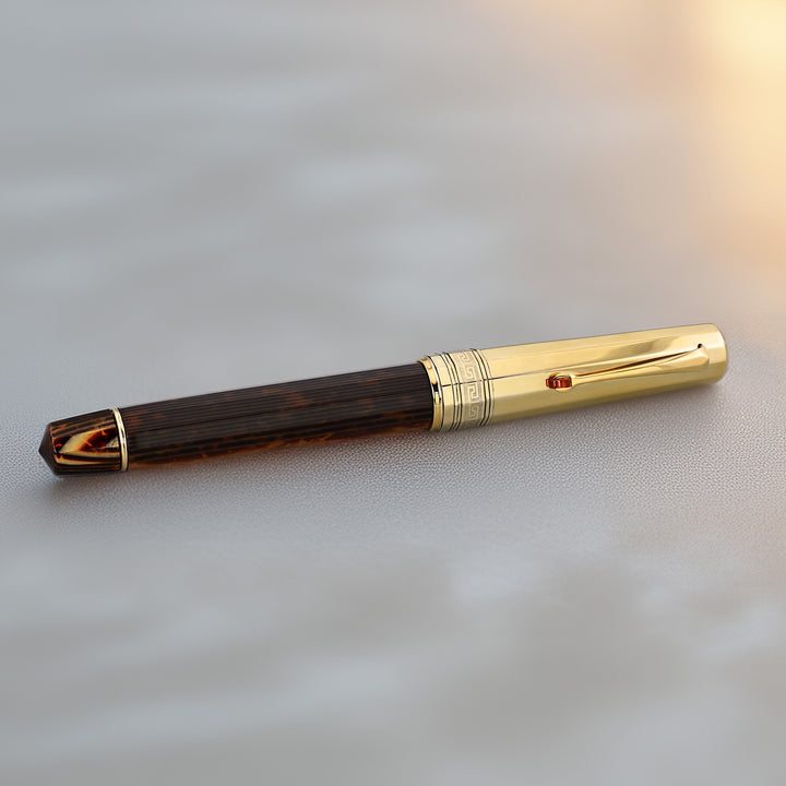 OMAS Paragon Arco Brown with Vermeil Cap Fountain Pen
