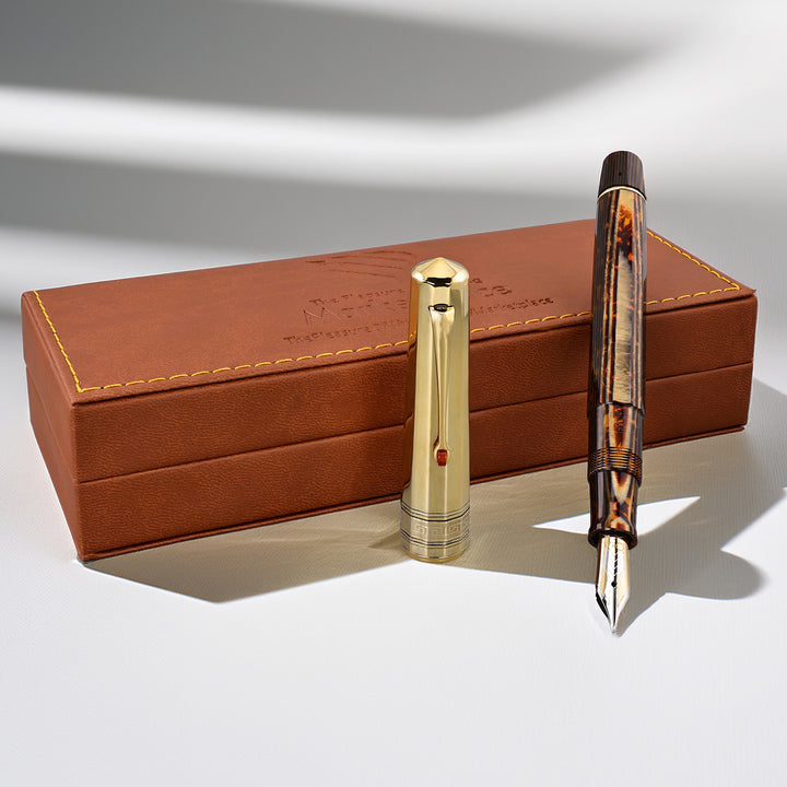 OMAS Paragon Arco Brown with Vermeil Cap Fountain Pen