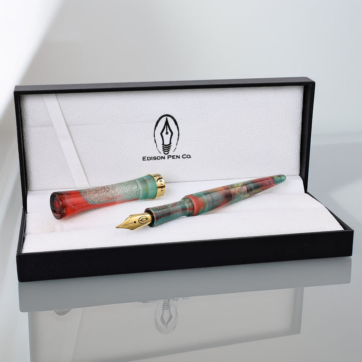 Edison x Pourly Controlled Holiday LE Elysian Fountain Pen