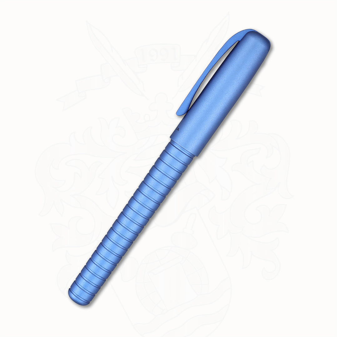 Taccia Pinnacle Fountain Pen TPN-149F-AB – Aero Blue, Stainless Steel Music Nib