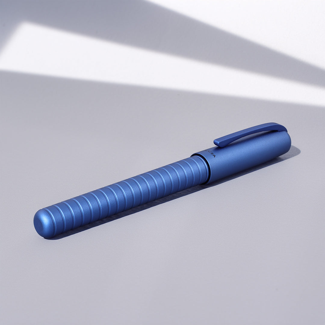 Taccia Pinnacle Fountain Pen TPN-149F-AB – Aero Blue, Stainless Steel Music Nib