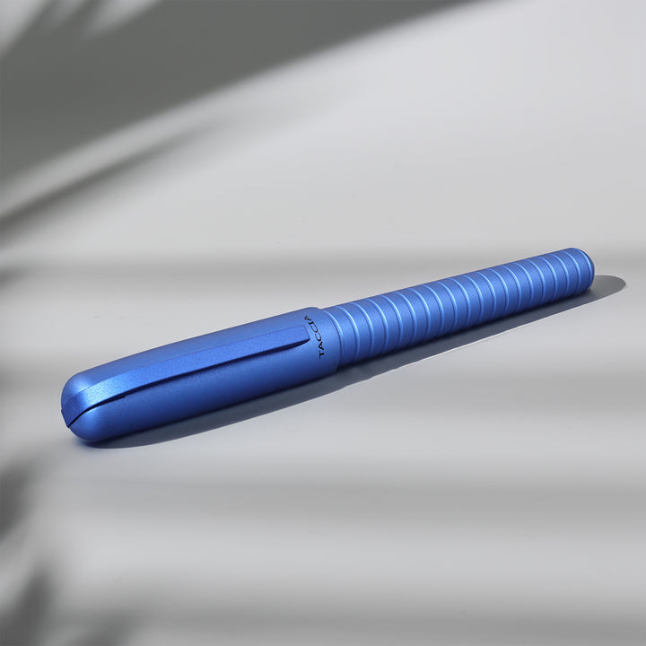 Taccia Pinnacle Fountain Pen TPN-149F-AB – Aero Blue, Stainless Steel Music Nib
