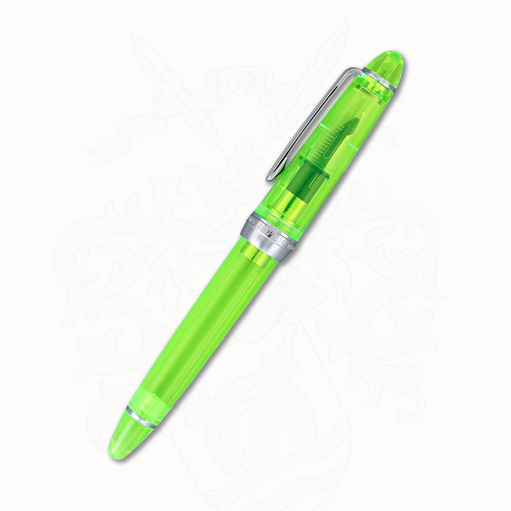 Sailor 1911S Highlighter Fountain Pen – Neon Green Limited Edition, 14K Gold MS Nib