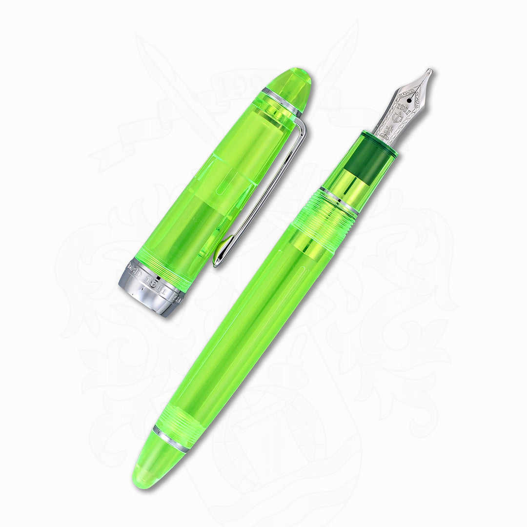 Sailor 1911S Highlighter Fountain Pen – Neon Green Limited Edition, 14K Gold MS Nib