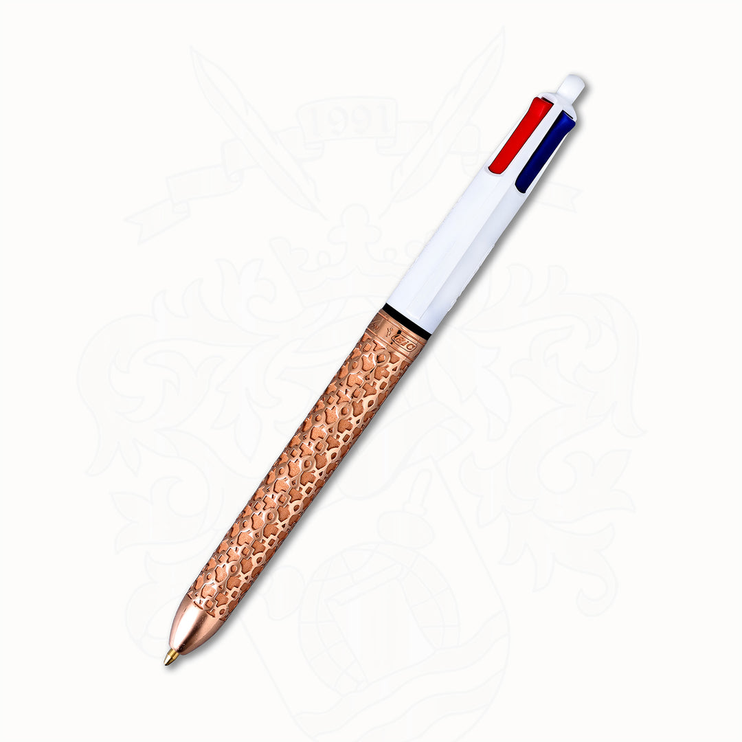 BIC x Tournaire 4 Colours Engrenage Rose Gold Ballpoint Pen – Luxury Limited-Edition