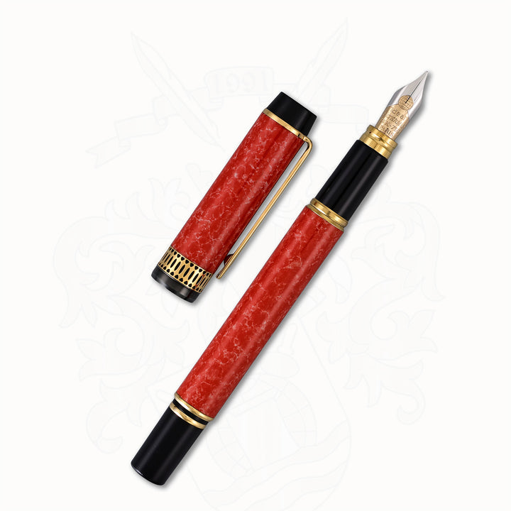Waterman LeMan Patrician Fountain Pen – Red Coral