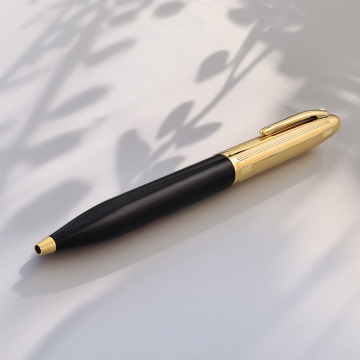 Sheaffer Crest 593 Fountain Pen Black &amp; Gold – 18K Triumph Fine Nib