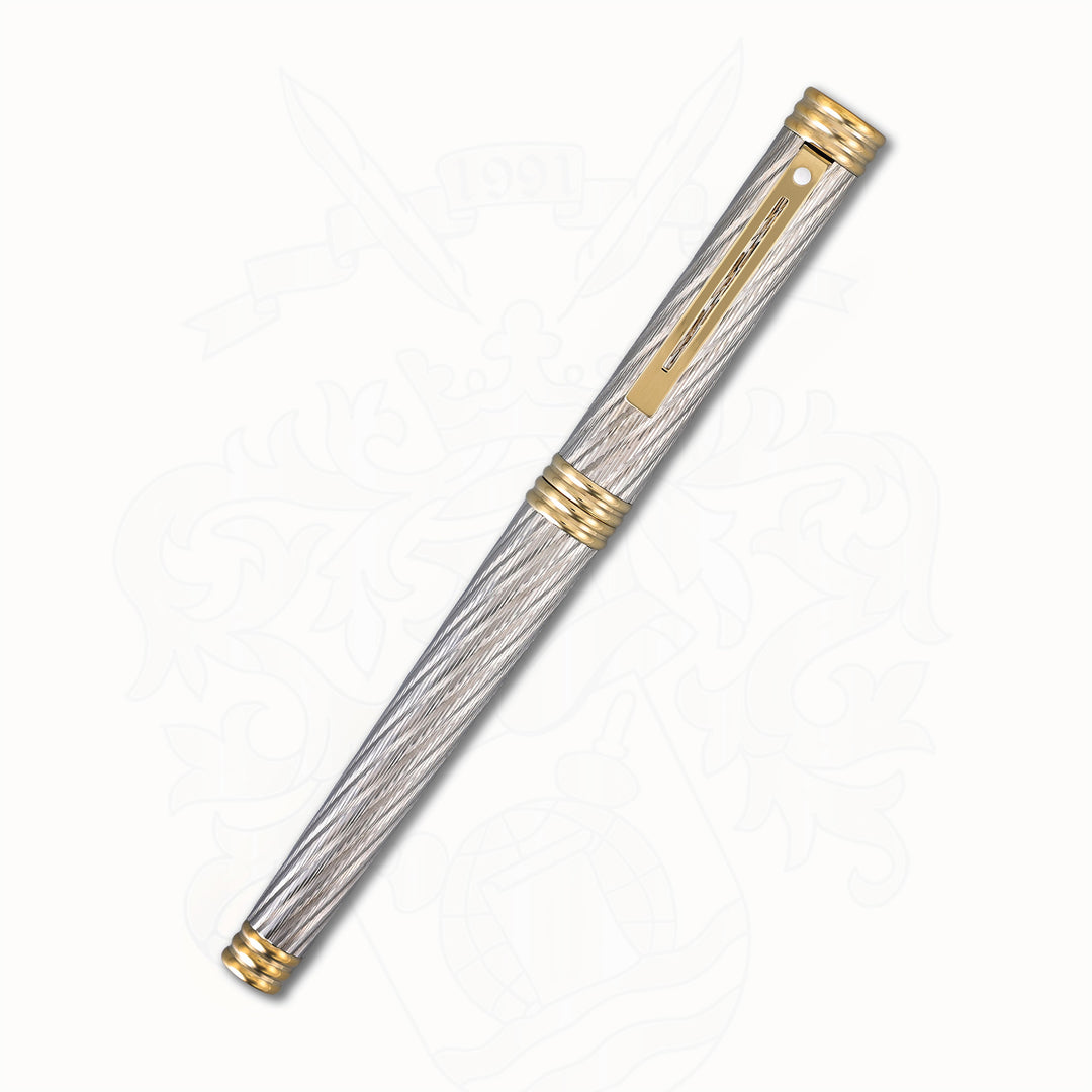 Sheaffer Targa FRED Force 10 Fountain Pen – Palladium &amp; Gold