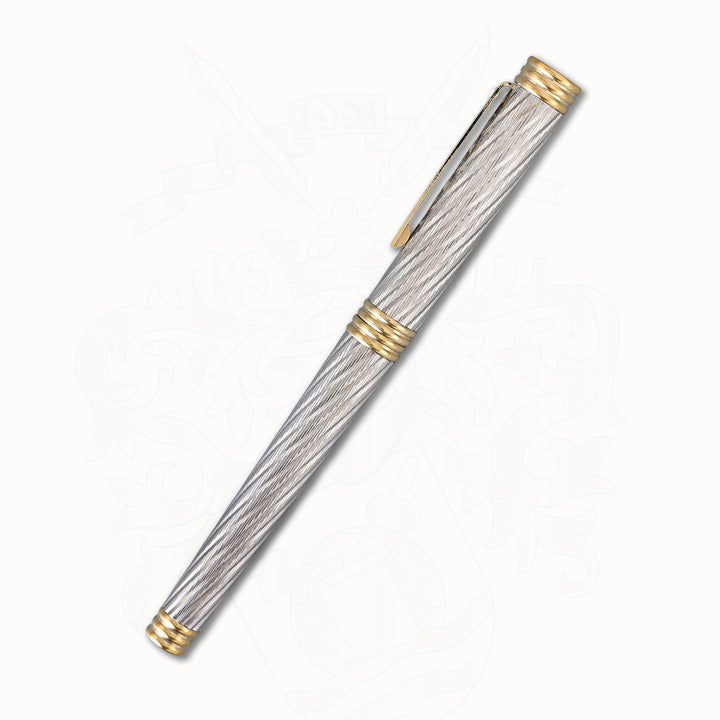 Sheaffer Targa FRED Force 10 Fountain Pen – Palladium &amp; Gold