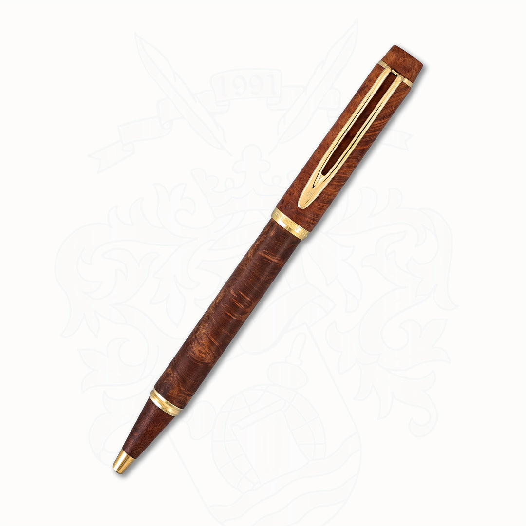 Waterman Le Man 100 Briarwood Ballpoint Pen – 1987 Limited Wood Edition