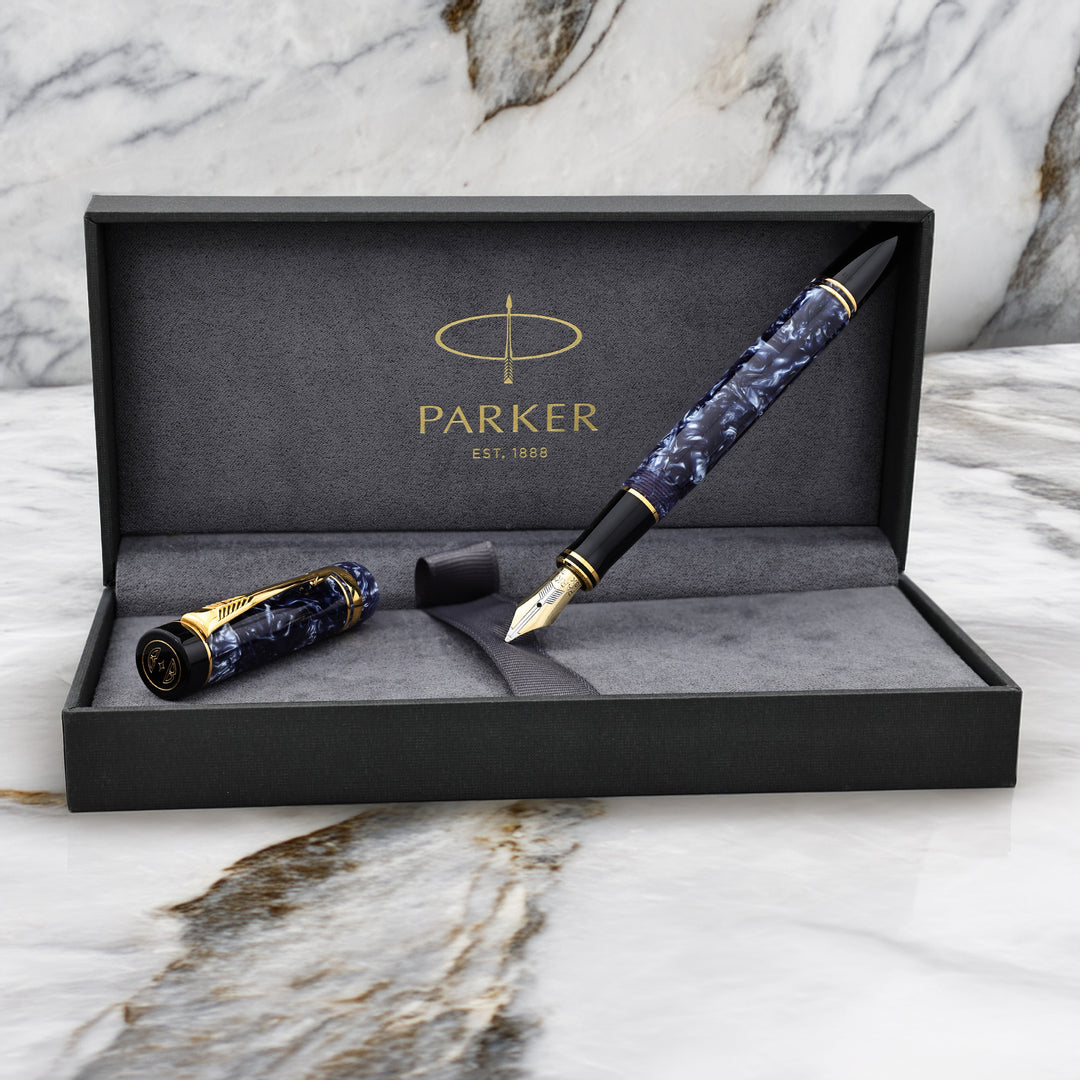 Parker Duofold MK I - Blue Marble