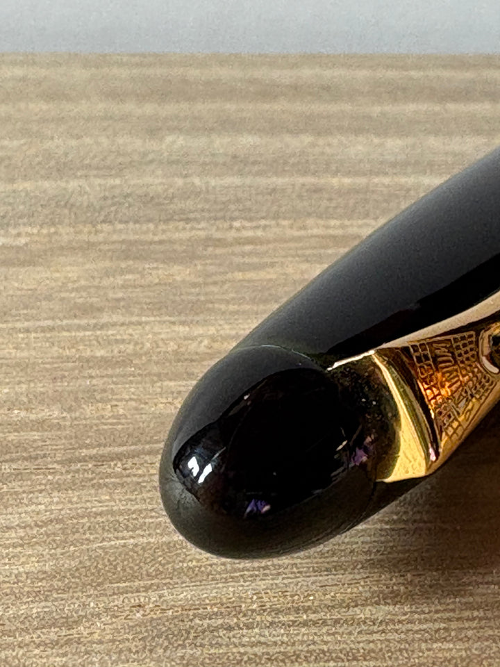 Platinum Izumo Tamenuri in Soratame Green Urushi - Fountain Pen