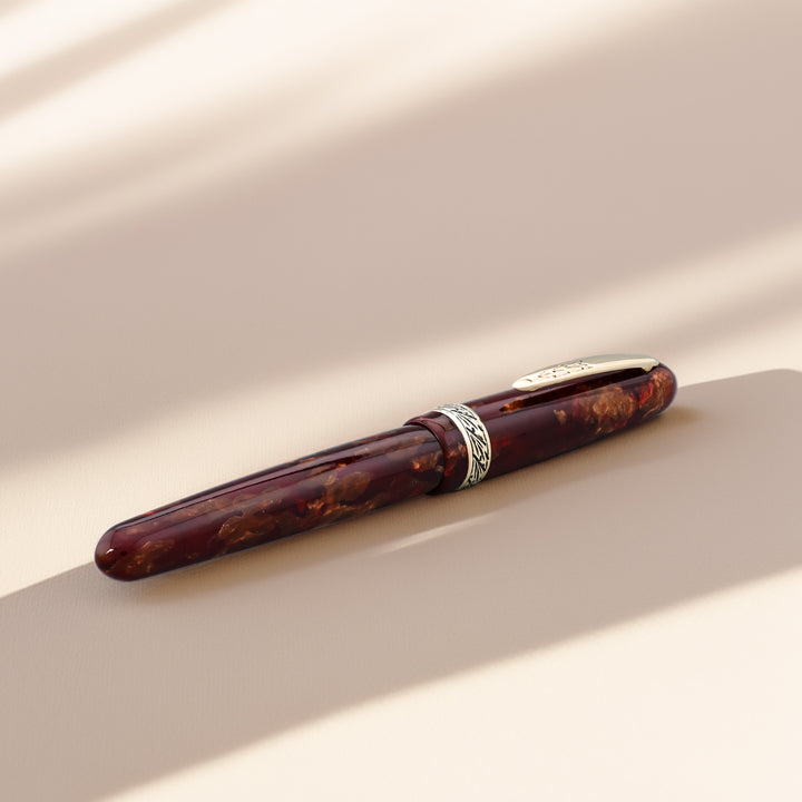 Stipula Etruria Amber and Gold Fountain Pen