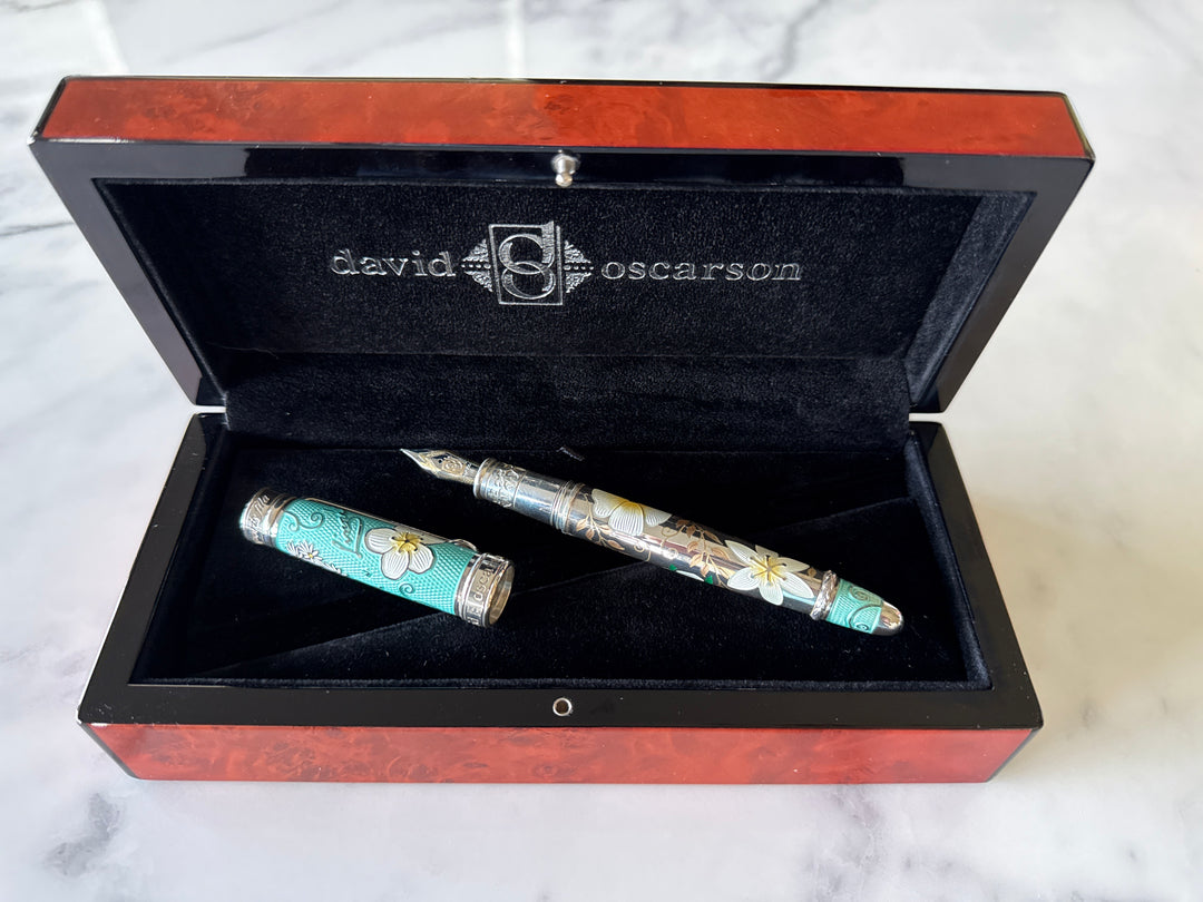 David Oscarson Carl Linnaeus Mint Fountain Pen - LE No. 2 of 7 Worldwide
