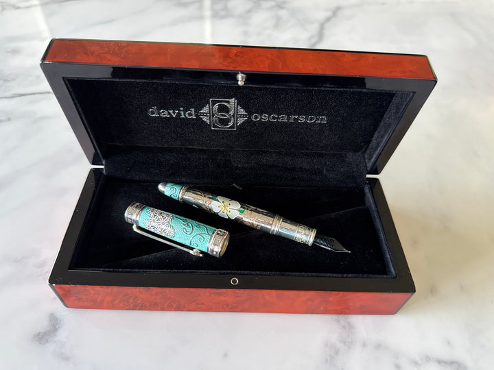 David Oscarson Carl Linnaeus Mint Fountain Pen - LE No. 2 of 7 Worldwide