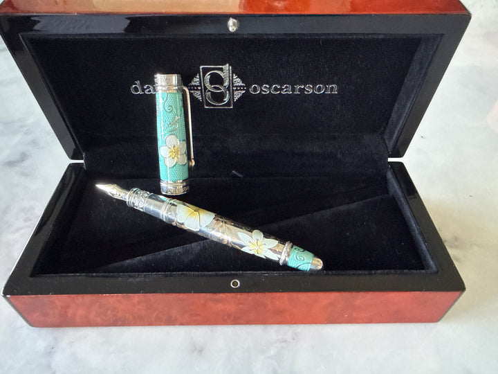 David Oscarson Carl Linnaeus Mint Fountain Pen - LE No. 2 of 7 Worldwide