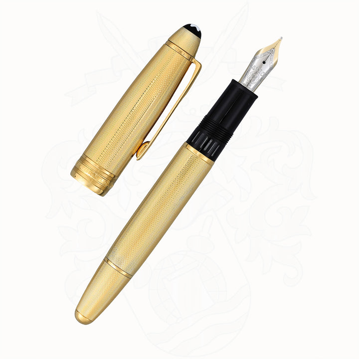Montblanc Meisterstück 146 LeGrand Solitaire Gold Barley Fountain Pen
