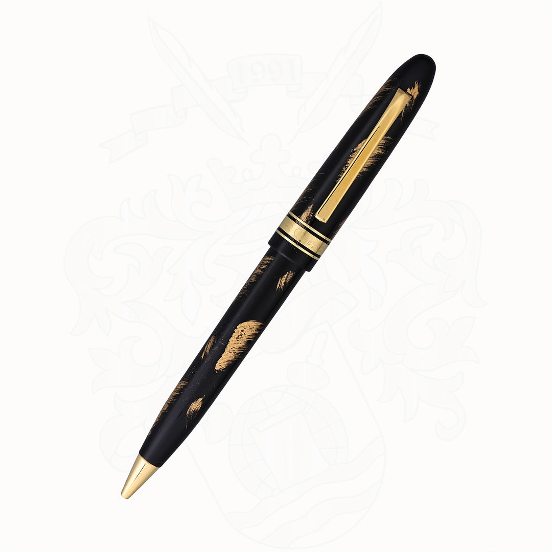 OMAS Ogiva Black and Gold Maki-e Ballpoint