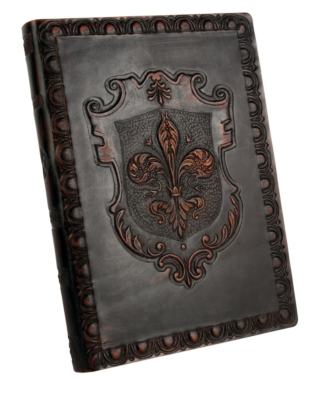 Fleur-de-lys Leather Journal