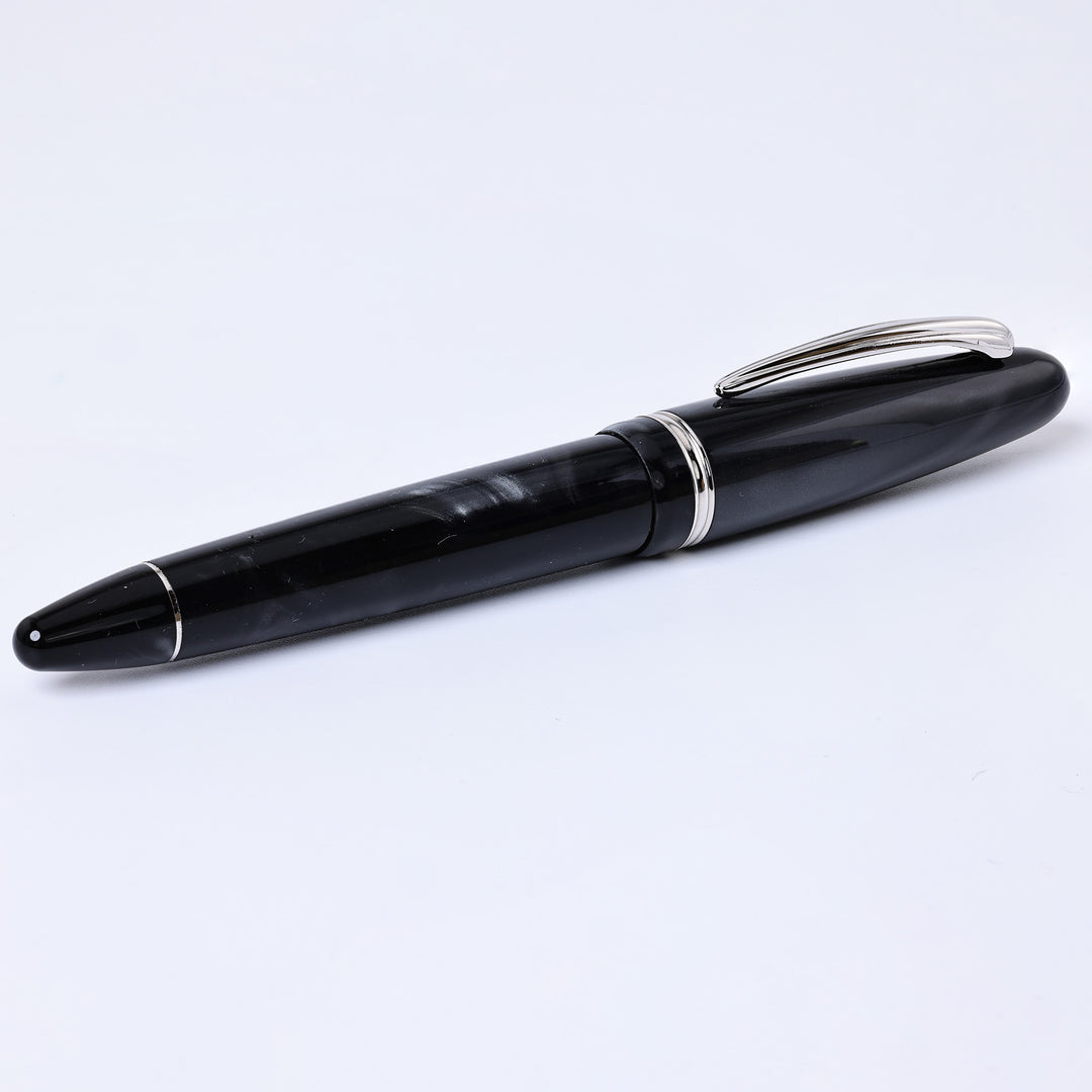 Nettuno 1911 Skipper Black And Silver Fountain Pen