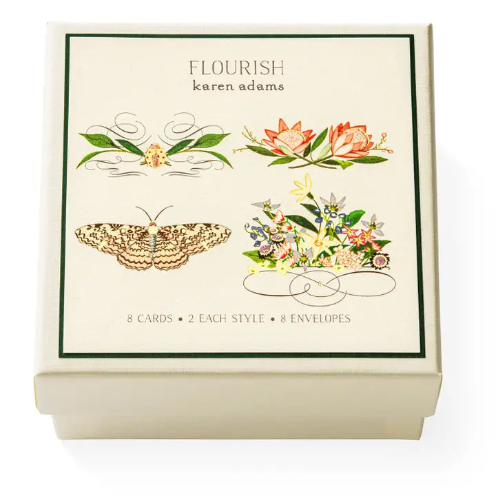 Karen Adams - Flourish Gift Enclosure Box  (2.75" x 2.75")