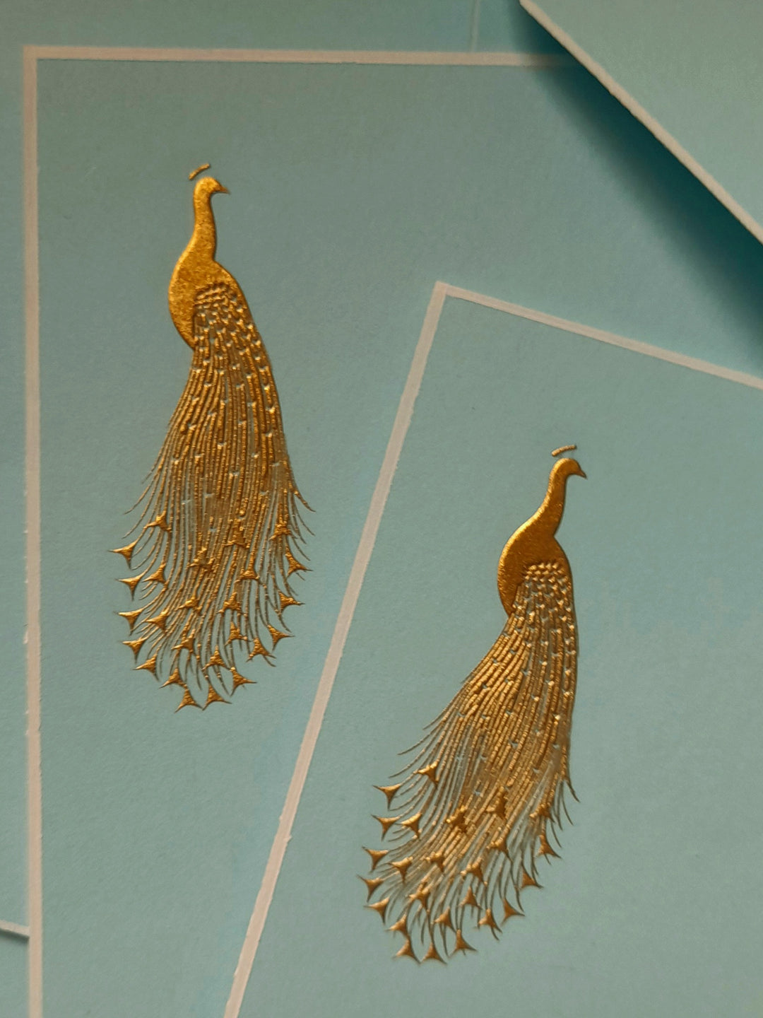 Grosvenor Cards &amp; Envelopes - Golden Peacock (10ct.)