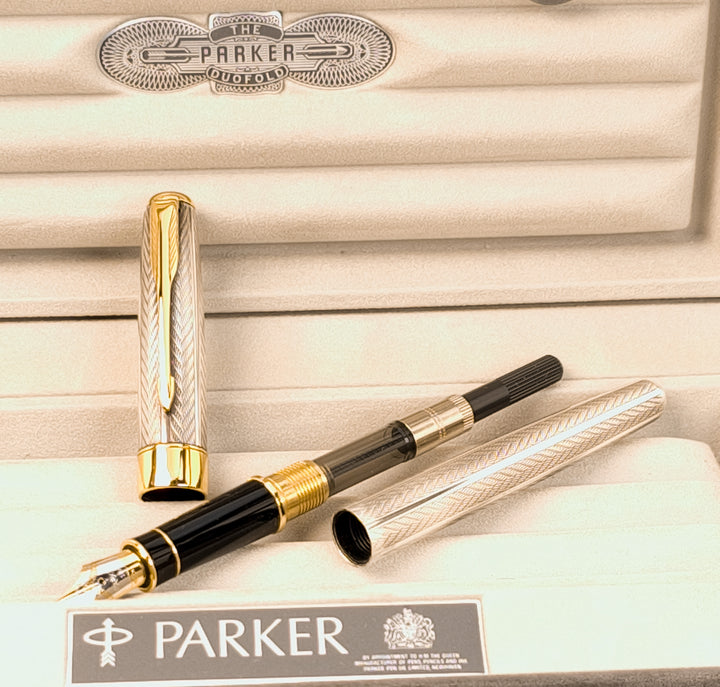 Parker Sonnet Sterling Silver Fougere Fountain Pen 18k