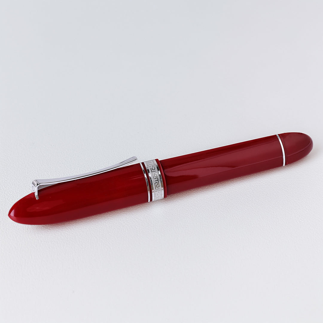 Omas 360 Red And Silver Rollerball