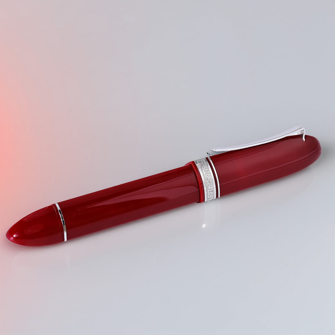 Omas 360 Red And Silver Rollerball
