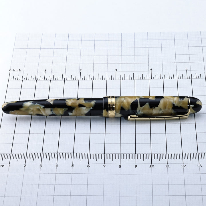 Platinum #3776 Celluloid Calico W/Gold