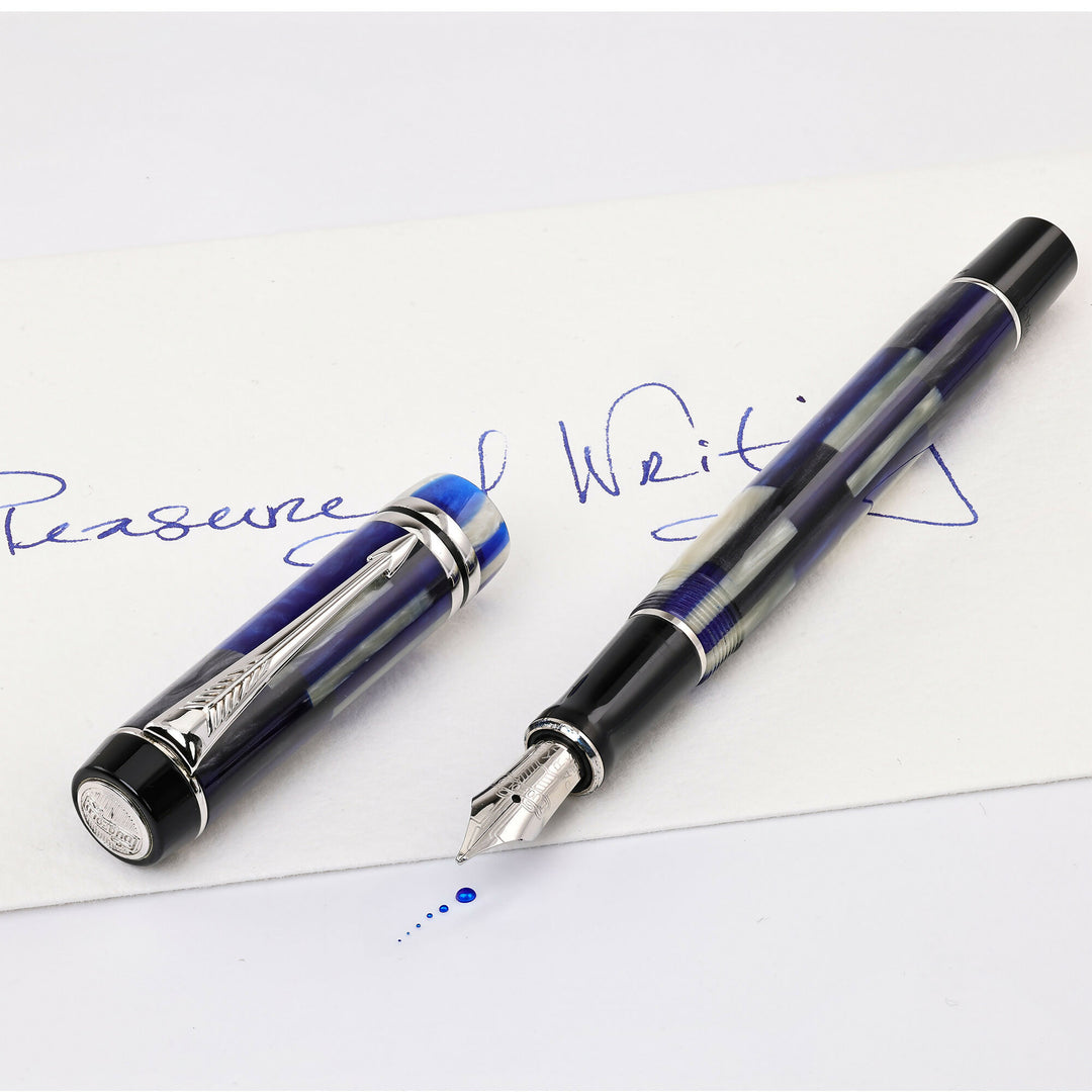Parker Duofold Blue Mosaic Rollerball