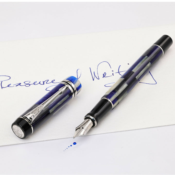 Parker Duofold Blue Mosaic Rollerball