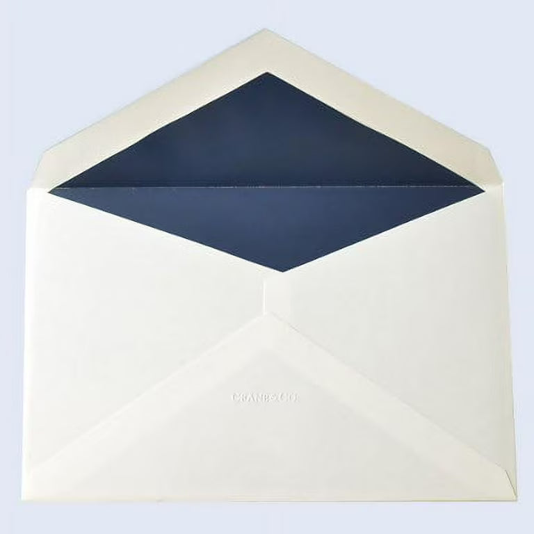 Crane Navy Blue Triple Hairline Framed Card