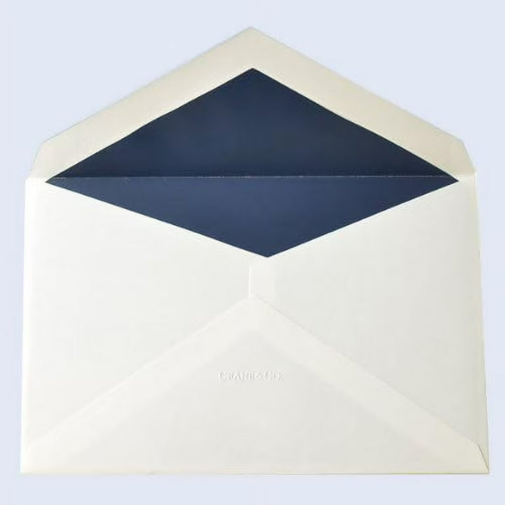 Crane Navy Blue Triple Hairline Framed Card