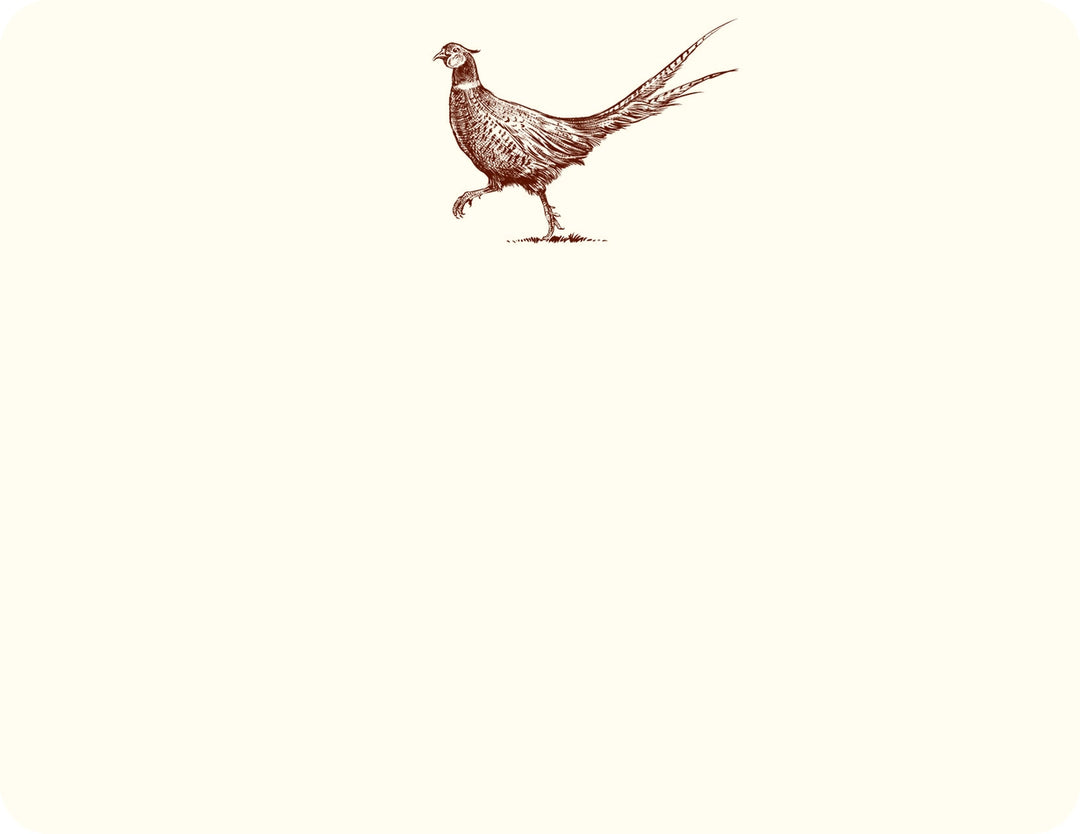 Alexa Pulitzer Pheasant Strut Note Card with Plain Envelope
