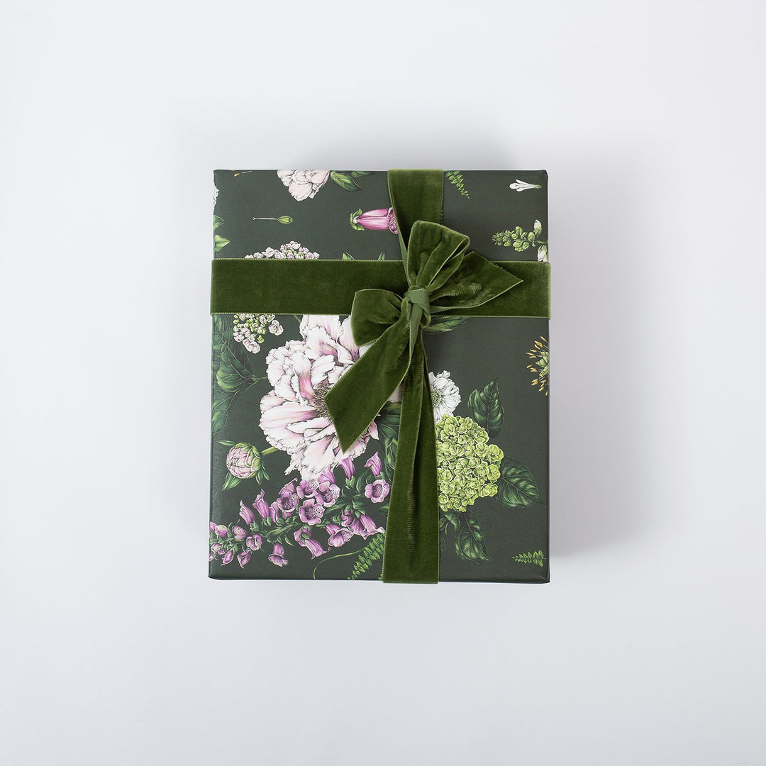 Summer Garden - Dark Green - Gift Wrapping Paper (2 Sheets)