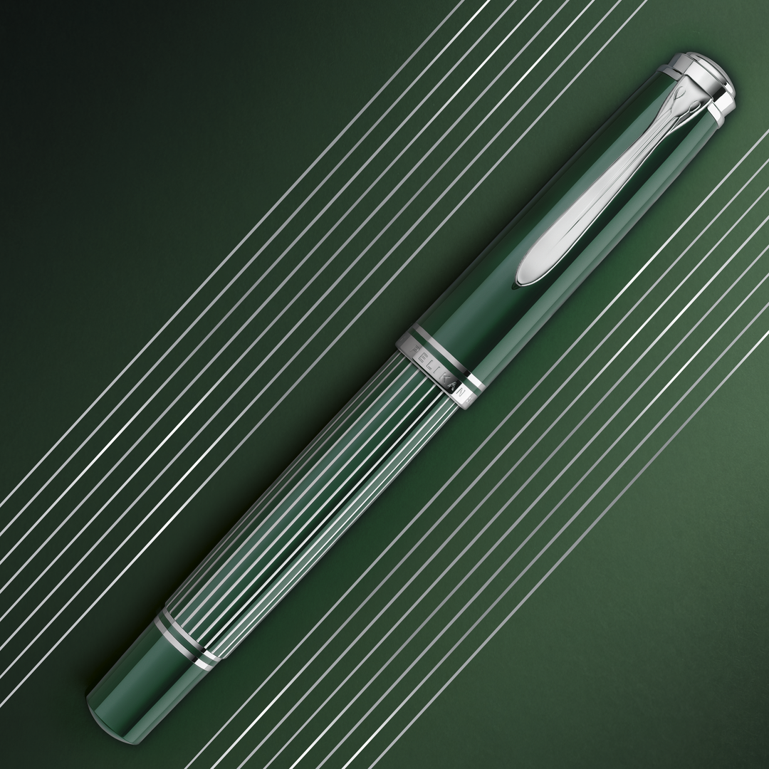 Pelikan Souverän M815 Metal Striped Green