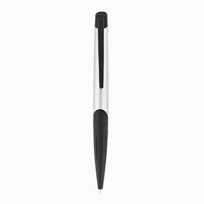 S.T. Dupont Défi Millenium Ballpoint Pen - Brushed Chrome & Matte Black