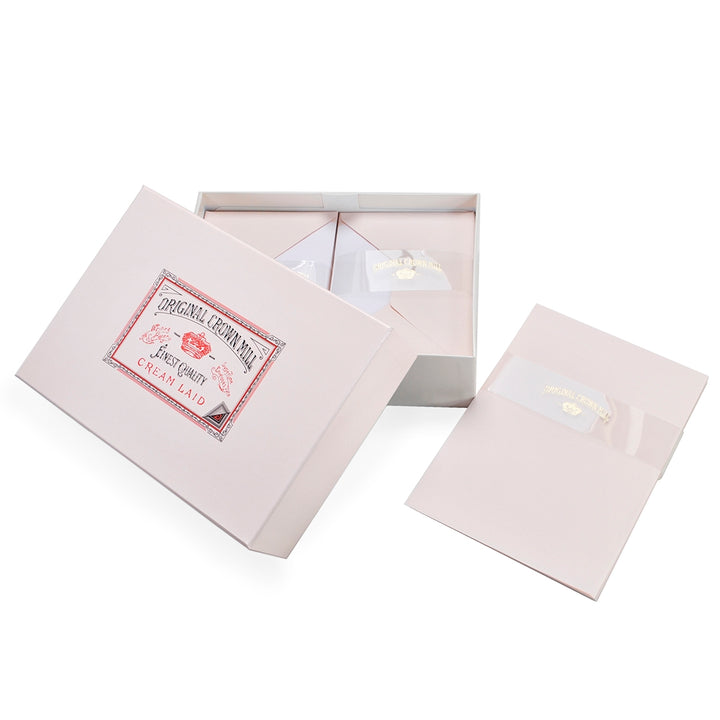 Classic Laid Note Card Presentation Boxes A4 | Original Crown Mill