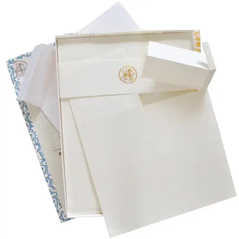 Deckled Edge Flat Card 5.9"x7.9" (100ct) | Rossi 1931 Italian Stationery