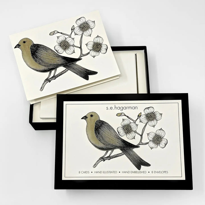 S.E.Hagarman Boxed Notecard - Bird
