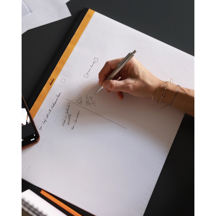 Rhodia Undated Weekly Desk Pad - 16.5" x 12.25"