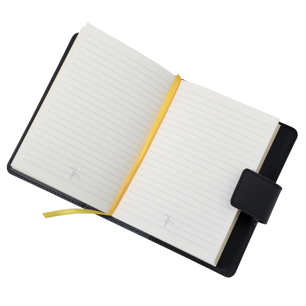 Fiorentina Pescarsa Leather Journal w/Snap - Refillable 6x8