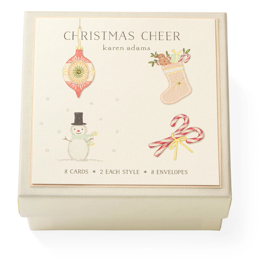 Karen Adams - Christmas Cheer Gift Enclosure Box  (2.75" x 2.75")